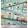 thumbnail image 2 of Soimoi Cotton Voile Fabric Penguin Ocean Decor Fabric Printed Yard 42 Inch Wide, 2 of 3