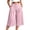 #07 Pink 【Mix & Match: Stock Up on Your Favorite Colors】, variant on Women's Plus Size Solid Color Elastic Waist Cropped Pants, Pleated Loose Capri Trousers with Pockets, Relaxed Casual Four Season Bottoms for Daily Shopping | TruHer,Army Green L