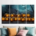 thumbnail image 3 of Happy Halloween, Home Decor Printed Canvas, Canvas Decor, Oversized Printed Canvas, Halloween Canvas Art, Halloween Party Canvas Poster, Canvas Wall Decor - 5P Mix-Gallery Wrap, 3 of 9