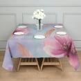 thumbnail image 3 of Gilded Floral Watercolor Pattern Square Tablecloth,Waterproof Square Table Cover,Wipeable Spillproof Washable Table Cover for Home Kitchen Party Decor 52"x52"(132x132cm), 3 of 6