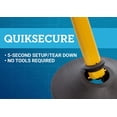 thumbnail image 5 of US Weight Heavy Duty Yellow Premium Steel Stanchion with 7.5-Foot Chevron Retractable Belt, 5 of 17