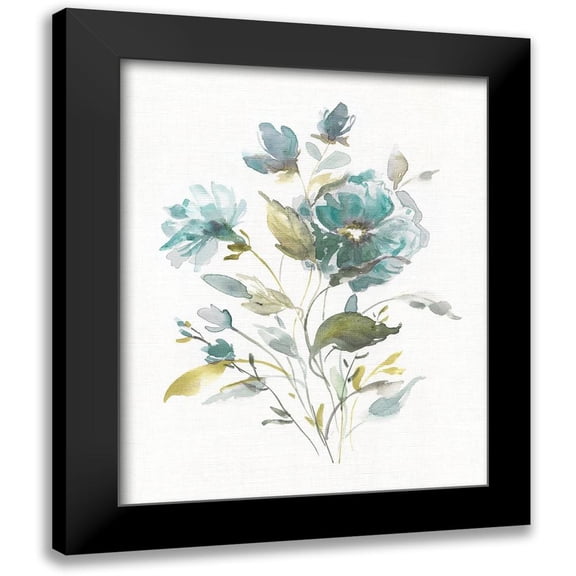 Robinson, Carol 12x14 Black Modern Framed Museum Art Print Titled - Linen Botanical I
