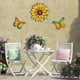 thumbnail image 2 of UBIUO Metal Flowers Wall Decor and Butterfly Wall Art, 3 PCS Metal Outdoor Wall Art Decor, Metal Fence Art Wall Sculptures for Indoor Outside Garden P, 2 of 4