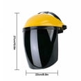 thumbnail image 1 of Máscara protectora facial de soldadura Visera a prueba de impacto a prueba de viento al aire libre Pantalla de protección facial Casco kenally AF0120-03B, 1 of 7