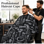Barber Cape with Snap Closure, Nylon Hair Cutting Cape for Hairdressing, Styling and Home Use, TIKA