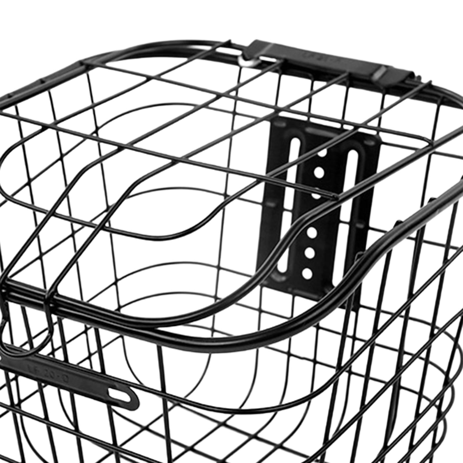 DimyFew Bicycle basket with lid, front and rear bicycle basket, heavy duty mountain bike No bottom plate