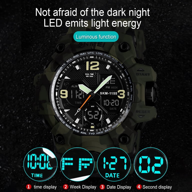 SKMEI Men's Military Sports Watch with Digital Display photo 7