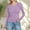 Purple, variant on JJHGVB T Shirts Thermal Long Sleeve Women Casual Basic Tee Basic Slim Casual Slim T Shirt Fitted Basic Ribbed Knit Tops Basic Blue L