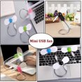 thumbnail image 3 of Mini ventilador portátil, diseño innovador de metal corrugado para una mayor durabilidad, ángulo de ventilador ajustable para un enfriamiento personalizado, compacto y portátil para usar en cualquier, 3 of 5