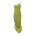 thumbnail image 4 of Bigersell Robes de Cocktail pour Femmes, Robe Longue Sans Manches à une Épaule Tricotée, Dos Nu, Queue de Poisson, Robe Noire pour Femmes, Vert G, 4 of 8