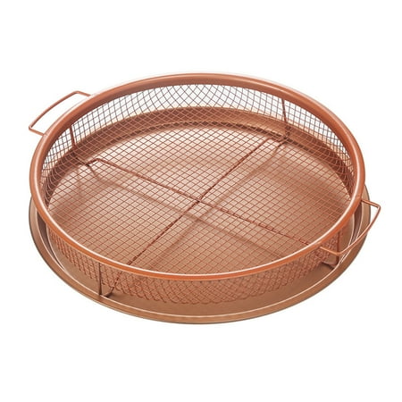

Air Fryer Basket For Oven | 2-piece Crisper Tray And Basket For Air Fryers | Nonstick Air Fryer Coating Crisper Plate Set Air Fryer Replacement Parts Great For Baking And Crispy Foods
