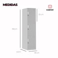 thumbnail image 5 of Komfort Locker Metálico De 3 Puertas 38x42x180, 5 of 5