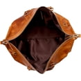 thumbnail image 4 of RUZIOON 24" Leather Buffalo Travel Case Duffel Luggage Bag, Gym Travel Tote Duffel, Overnight Weekender (tan), 4 of 6