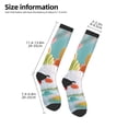 thumbnail image 2 of Pofeuu Kawaii Sushi Characters Delight Print Stockings, Adult Running Hiking Socks for Youth and Adult, 2 of 6