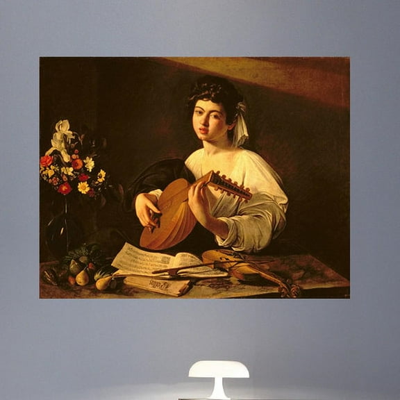 Wallhogs Caravaggio The Lute Player (1595) Poster Wall Mural