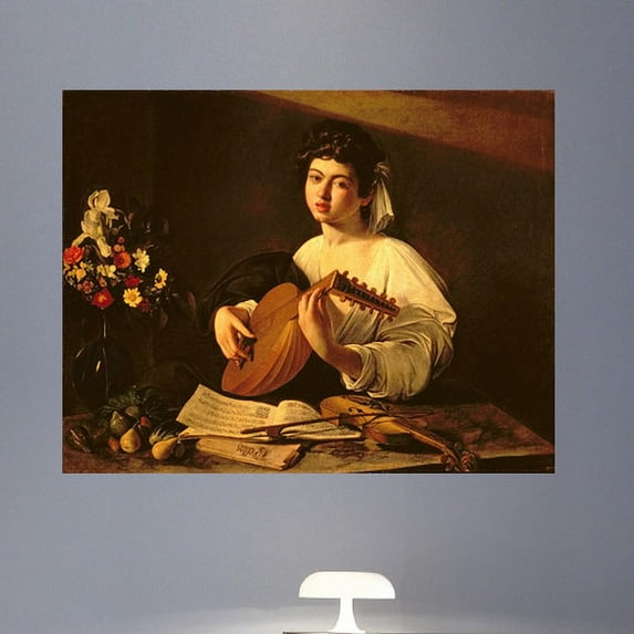 Wallhogs Caravaggio The Lute Player (1595) Poster Wall Mural