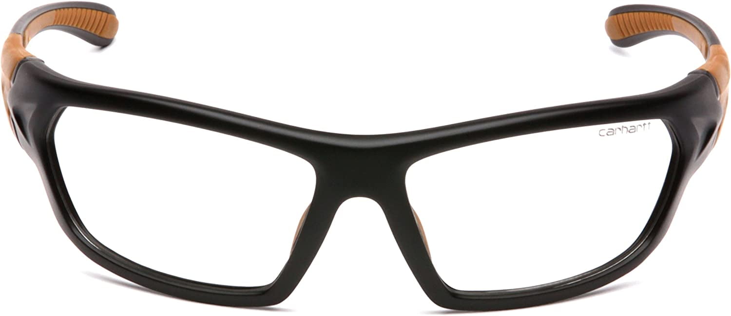 Carhartt Eyewear 2696201 Carbondale Anti-Fog Safety Glasses with Clear Lens Black Frame