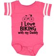 thumbnail image 3 of Inktastic I Love Biking with Daddy Boys or Girls Baby Bodysuit, 3 of 5