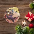 thumbnail image 6 of Gorillaz Christmas Ornament Glass Round Pendant Christmas Hanging Decor Ornament Holiday Xmas Decorations Christmas Tree Ornaments Gold, 6 of 8