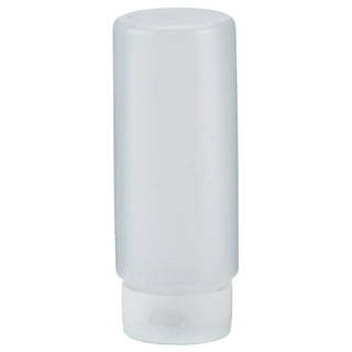 First In First Out 16 oz Clear Plastic Squeeze Bottle - Refill Lid,  Precision Tip - 2 1/2 x 2 1/2 x 9 1/4 - 1 count box