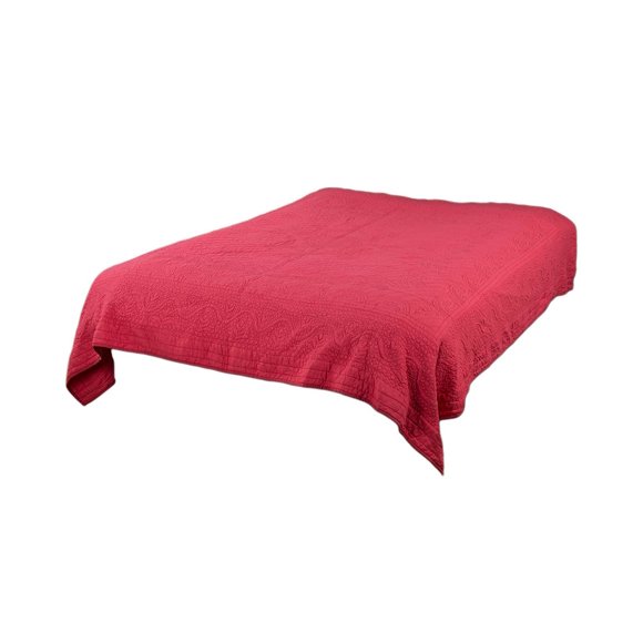 Edredón de Algodón Rizzy Home BT1790 229x234 cm Naranja Rosa