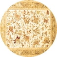thumbnail image 1 of Ahgly Company Indoor Round Animal Brown Traditional Area Rugs, 8' Round, 1 of 4