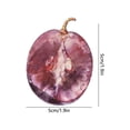 thumbnail image 3 of Grape Fruit Shaped Acrylic Bookmark Translucent Page Marker, Sturdy Anti-Scratch Book Accessory, Lightweight Portable DIY Craft Gift for Readers Students Teachers School Office Daily Reading, 3 of 5