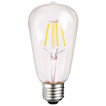 

Goodlite ST21 Clear LED Light Bulb 4W= 40-Watt Equivalent 400 lumens Warm White 2700k E26 Base Dimmable (10 pack)