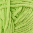 thumbnail image 2 of CBC Perfectly Posh Chenille Yarn for Knitting, Crocheting and Amigurumi - 2 Pack (7 oz / 200 g, 233 yards Each Skein), Lime Green, Gauge 5 Bulky, 2 of 9