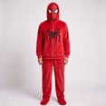 thumbnail image 5 of Superhero Cosplay Full Zip Mask Hoodie, Spider Web Print Sweatshirt for Adult Halloween Fancy Dress Party Cosplay, 5 of 6