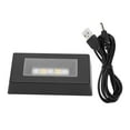 thumbnail image 2 of pitrice 3D Light Base For Statues Figurine Rectangle Display Stand With USB Cable Bright LED Light Showcase Changing Stand Black 11.8x6.2x2.5cm, 2 of 6