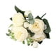 thumbnail image 4 of Ramo de flores artificiales Toystoory peonía de seda rosa 30cm 5 cabezas grandes y 4 brotes, 4 of 6