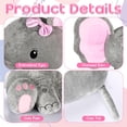 thumbnail image 3 of Peluche Jenaai, elefante gigante de peluche, 60 cm, para niños, 3 of 6
