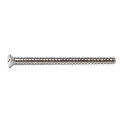 

#10-24 x 3 18-8 Stainless Steel Coarse Thread Phillips Flat Head Machine Screws MSFSS-272