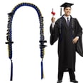 thumbnail image 1 of 47''/59'' Graduation Ribbon Lei Necklace, Handmade Multicolor Lei With Tassel, 2026 GraduationforGraduates, 120cm Length, Multicolor Graduation Lei NecklaceforGraduate, 1 of 9