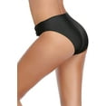 thumbnail image 4 of Goodwill Women's Cheeky Swimsuit Twist Front Bikini Bottoms Ruched Swim Bottoms, 4 of 7