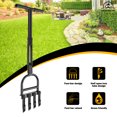 thumbnail image 7 of Hermsche Plug Aeration Manual Lawn Coring Aerator 4 Core with Slope Top Half-Open Slot Hollow Tine Lawn Aerator Heavy Duty Plug Core Aeration Tool for Compacted Soils and Lawns Yard, 7 of 7