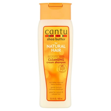 Cantu Shea Butter for Natural Hair Sulfate-Free Cleansing Cream Shampoo, 13.5