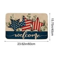 thumbnail image 3 of EGNMCR Independence Day The US Floor Mat Patriotic Flag Patterns Foot Mat Patio Decorative Garden Flag Rugs Polyester Independence Day Floor Mats, 3 of 6
