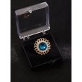 thumbnail image 1 of 1 Set Of Business Style Silver & Blue Windmill Shaped Tie Pin, With Gift Box, Suitable For Daily Wear By Men, 1 of 5