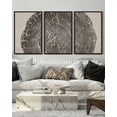 thumbnail image 5 of SHENIFY Farmhouse Vintage Wall Art 16x24in3pcs Black Framed Set Gray Wood Tree Ring Spirals Nature Abstract Drawings Rustic Modern Art Decor for Living Room Bedroom, 5 of 5