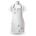 thumbnail image 3 of Yellow and Blue Apron, Modern Abstract Pastel Colored Blots Wavy Lines on Plain Backdrop, Unisex Kitchen Bib with Adjustable Neck for Cooking Gardening, Adult Size, Off White Multicolor, by Ambesonne, 3 of 4