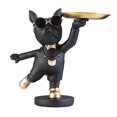 thumbnail image 3 of titular de la llave de la estatua Decoración de bandeja de estatua de perro de poliresina de escritorio decoración del hogar decorativa para llaves teléfono almacenamiento de , negro, 3 of 8