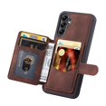 thumbnail image 3 of SaniMore Wallet Case for Samsung Galaxy S24, Flip Cash Pocket Card Slots Kickstand PU Leather Skin Wear-resistant Retro Shockproof Anti-drop Cover for Samsung Galaxy S24, Coffee, 3 of 6