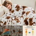thumbnail image 5 of PMONPA Cow Heated Electric Blanket for Adult, Flannel & Sherpa Heating Blanket with 10 Heat Levels, 1/2/4/8 Hours Auto-Off, 51"x 61", Cow Print Brown, 5 of 9