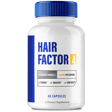 Hair Factor 4 for Hair Growth Capsules, Official HairFactor 4 Supplement Pills - Maximum Strength, All Natural to Support Healthy Hair Growth, Shine, and Smoothness, HairFactor4 Reviews (1 Pack)