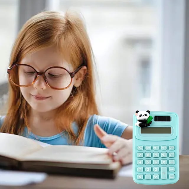 1 Pcs Portable Calculator, Student Office Small Computer Study Stationery, Perfect for Office, School, Business, Handheld for Daily and Basic Office