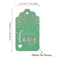 thumbnail image 5 of Inkdotpot 50 Pack Real Rose Gold Foil Paper Tags Made With Love Text Favor Hang Tag, 5 of 6