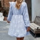 thumbnail image 5 of Mini vestido femenino Cómodo Jacquard Vestido corto Cuello redondo Cintura alta Fiesta Clubwear Hugtrwg Para estrenar, 5 of 7
