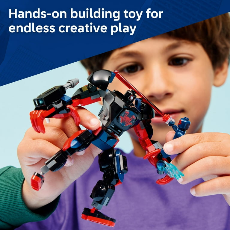LEGO Marvel Miles Morales Mech vs Spider-Man 2099 - Building Toy